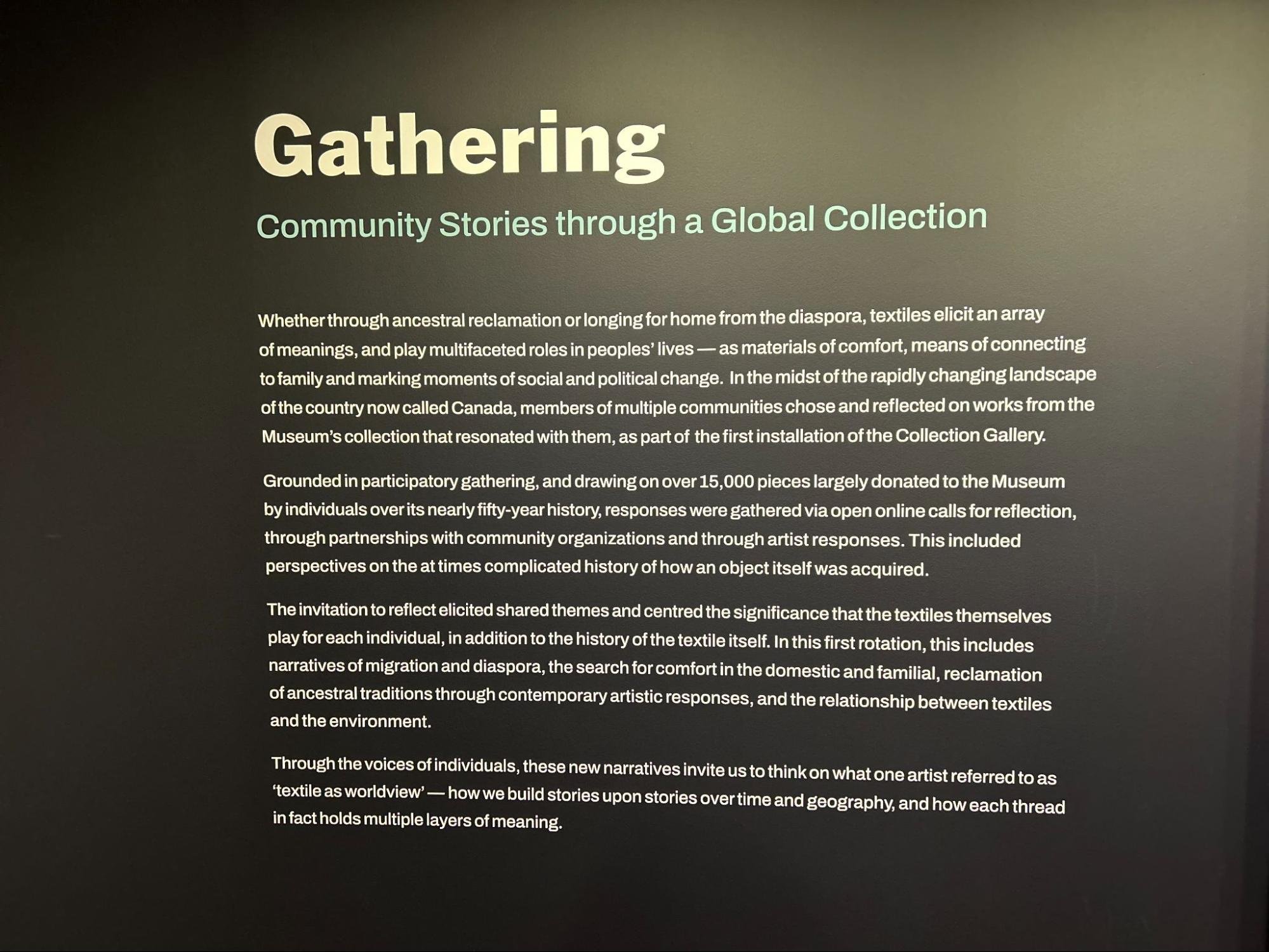 Telling stories through clothing: “Gathering” review